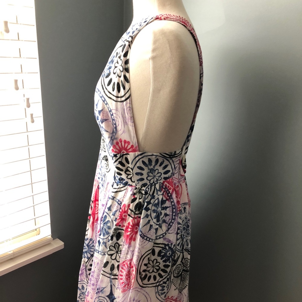 Adam Lippes Multicolor Patterned Cross Back Dress - image 5